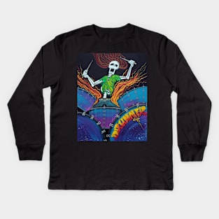 Drummer Of The Dead Kids Long Sleeve T-Shirt